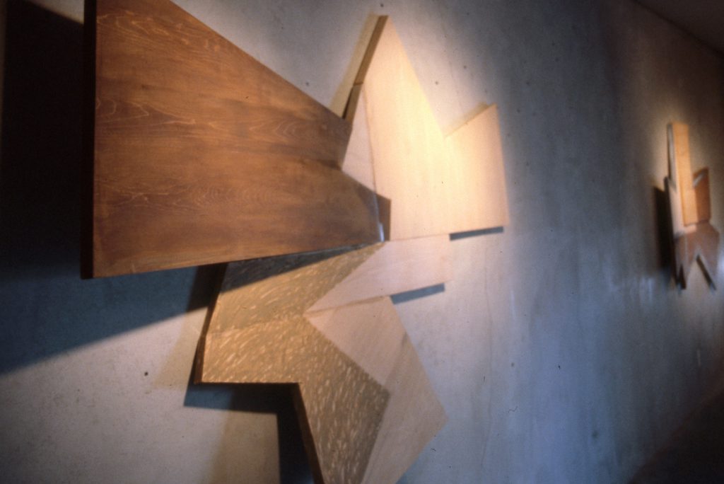 Untitled, 1987, paint stick and acrylic paint on wood 
